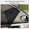 Car Sunshade Black Curtain Front Rear Magnetic Shield Side Window Visor