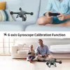 JY03 Drone met 1080P HD-camera voor volwassenen en kinderen, FPV RC Quadcopter met LED-verlichting en optische stroomsensor, 2 batterijen, zwart