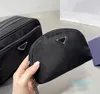 Sac à main de lavage en nylon de styliste, double fermeture éclair