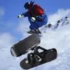 Attacchi da snowboard Mini Short Sci Pattini Scarponi da sci Skiboard Adjuatable Scarponi da snowboard Skiboard Portatili per gli sport invernali all'aria aperta 231109