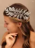 Pinzas para el pelo, tocados de perlas para novias, tocado de novia, accesorios de boda, joyería de moda, Tiara de dama de honor, tocado hecho a mano