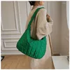 Sacs de taille décontracté grande capacité fourre-tout épaule concepteur froncé sac à main de luxe en Nylon matelassé rembourré sac à bandoulière femme grand sac à main