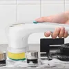 Reinigungsbürsten 5in1 Multifunktionale elektrische USB-Handheld-Küchenbadewannenbürste Geschirrspülen Haushalt mit 5 Köpfen 231108