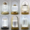 Lampes de table Lampe en métal portable transfrontalière rétro créative Ins Bar Comptoir Chambre Salon Chevet Ambiance Petite Nuit Lam