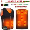 Men's Vests Heating vest men winter jacket women Warm Electric Thermal Waistcoat Fish Hiking Outdoor camping Infrared USB Heated 231109