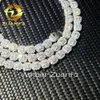 Pass Diamond Tester 925 Sterling Gümüş Özel Hip Hop Erkekler Moissanite Zinciri 6mm Buzlu Mikro Kümelenmiş Tenis Kolye