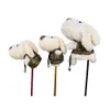 S Pack 1 PCS Golf Club Cover لطيف خشب الكلب اللطيف للسائقين لخشب الممرات الأغطية ناعمة مريحة مريحة 231109