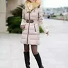 Women's Down Parkas 90 White Down Jacket Women 2023 Autumn Winter New Medium Long Hooded Raccoon Big Hair Collar Super Thick Slim Warm Coat Female zln231109