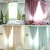 Rideau fenêtre écran étoiles brillantes enfants rideaux en tissu pour enfants fille chambre salon occultant Cortinas drapé sur mesure