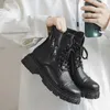 Boots Motorcycle Boot Man Black High Top Antislip WearResistant Water Proof Outdoor Hiking Recommended Elastic Comfortable Round Toe 231108