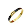 Designer New Style Steel Bangle Woman Titanium Steel jewelry Fashion Classic Gold Bangles Enamel Women's Everyday Leisure Bangles jewelry Accessories with box