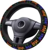 Steering Wheel Covers Love Is LGBT Cover Universal 15 Inch Car Accessories Anti-Slip Breathable Elastic Truck Protector