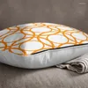 Pillow Orange Polyester Sofa Throw Cover Nordic Geometric Pattern For Living Room Decoration Cases 45