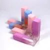 Simple 5ml Gradient Color Lipgloss Plastic bottle Containers Empty Clear Lip gloss Tube Eyeliner Eyelash Container