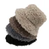 Geniş Memlu Şapkalar Kova Şapkaları Fs Kış Sayan Kuzu Yün Kova Şapkası Kadınlar İçin Boş Zaman Panama Kapakları Peluş Peluş Balıkçı Şapkaları Sıcak Unisex Havza Kapağı Gorras 230408