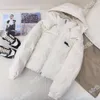 여자 다운 재킷 겨울 디자이너 파카 여자 편지 인쇄 스트라이프 패턴 파카 겨울 커플의 옷 부부 두꺼운 탑 따뜻한 코트 멀티 컬러 코트