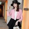 Costumes pour femmes Blazers mode dames rouge et noir Patchwork Blazer femmes veste à manches longues vêtements de travail affaires esthéticienne bureau uniforme