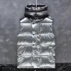 Мужской дизайнерский жилет Veste Puffer Vest, мужское пальто премиум-класса для пар, теплое, толстое, с двойной молнией, белое, с утиным пухом, удобное, сохраняет тепло, черный и