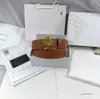Cintura di lusso Cintura con fibbia in metallo Cintura di design da donna Cintura da lavoro casual da uomo Cintura con fibbia liscia dorata