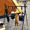 Outils 1 ensemble d'ustensiles de cuisine en plein air cintre pot triangulaire adapté au camping