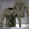 Men's Hoodies Sweatshirts 3D printed American flag camouflage series long sleeved men's pullover hoodie T231109