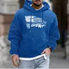 Sweats à capuche pour hommes Hommes Automne Hiver Vintage Lettre Motif Impression Tricot Jacquard À Manches Longues Pull Casual Tops Mâle Poche Sweatshirts