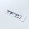 TFSI-märke för Audi A1 A3 A4 A5 A6 A6L A7 A8 S3 S6 Q3 Q5 Q7 TT S RS 3D Krom Glänsande Svart Bakre Brev Emblem Dekal Bra kvalitet