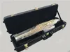 Top S-9030 rechte sopraansax B-toon split sopraansaxofoon vernikkeld gouden sleutel professioneel sax mondstuk met harde koffer en accessoires