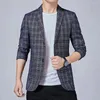 Abiti da uomo Giacca da uomo Coreano Tempo libero Affari Formale Uomo sottile Sposo Abito da sposa Stiratura Blazer da uomo