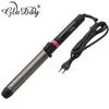 Curling Irons Profesjonalne ceramiczne rurler do włosów obrotowy Curling Iron Wand LED Curlers Curlers Stylowe narzędzia 110-240V 231109