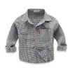 Kinderoverhemden Spring Long Sleeve Boy's Shirts Casual Turn Down Collar Camisa Masculina Blouses For Children Kinderkleding Baby Boy Plaid Shirt 230408
