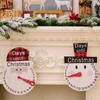 New Christmas decorations Christmas plaid hat senior hat Snowman pointer wooden wall calendar