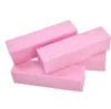 Tampon en papier de verre rose pour Nail Art, 4 voies, bloc tampon pour lime de ponçage, outils de manucure et de pédicure, LATR058302266, 4 pièces