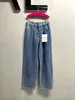 トップCCITY Runway Designer Womens Castiral Jeans女性ドレスレトロデザイナージーンズデザイナー女性用ジャケット長袖のミラノ服