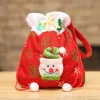 Merry Christmas Santa Sack Gift Presents Bag Snowman Candy Bags Wine Stocking Bottle Xmas Decorations