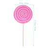 Parti Dekorasyonu 2pcs Lollipop Decors Simülasyon Prop Festivali Yemek Süslemeleri