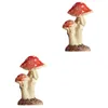 Décorations de jardin artisanat ornements de champignons jardinières d'extérieur en céramique miniatures