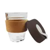 Mugs Anti-scalding Transparent Mug Glass Coffee Cup Milk Whiskey Tea Beer Double Creative Heat Resistant Wine Drinkware 350mlMugs