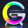 مكبر صوت بلوتوث محمول ، RGB Bedside Tably Clocklight Lightlight ، 15W شاحن لاسلكي الهاتف المحمول ، مكبر صوت Bluetooth على سطح المكتب ، لـ iPhone ، Android