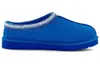 Purely handmade custom-made women's shoes, fashionable warm snow boots and slippers UG Tasman Slipper 'Dive Blue' 5950-DVE