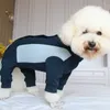 Vêtements pour chiens Combinaison pour animaux de compagnie Printemps Automne Coton Vêtements pour chiots Protéger le ventre Salopette pour petits chiens Porter des pyjamas Chihuahua Caniche Manteau