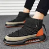 Boots Keep Warm Snow for Men Winte Plus Velvet Platform Cotton Shoes Outdoor Male Antislip Casual Ankle 231108