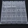 Titulares de palito de dente 20 grades Clear Display Case Organizador Titular para Jóias Prego Beads Caixa Acrílica Maquiagem Arte Armazenamento 231108