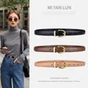 Belts Womens For Jeans 1.1" Width Ladies Dresses Full Grain Leather Gold Buckle