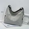 Kvällspåsar stjärna silver gradient diamant stor axelväska kvinnor 2022 ny ljus lyx diamant axel crossbody tygväskor j231109