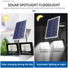 Solar Wall Lights 540 LED Solar Light Wodoodporna Lampa Ściana Lampa Lampa Słoneczna Słonecznie z pilotem 2 głów