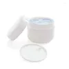 Storage Bottles 6pcs White Cosmetic Jars 50g With Inner Liners Container Set Plastic Creams Case For Travel