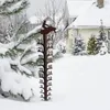 Décorations de jardin en plein air, jauge de neige rétro, piquets de vacances durables, décoration adaptée à la pelouse de la cour SNO88