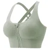 Women's Sleepwear Wearing Quick Drying And Anti Glare Suspender With A Beautiful Back Sports Bra Absorption Support Chest Zipper Yoga