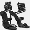 Sandalet R Caovilla Gelinlik Sandal Kadınlar Yüksek Topuklu Ayakkabı Romantik Lady Chandelier çıplak Stiletto Sandalet Mücevher Sandalikler ayak bileği Stra2576255 Z230803